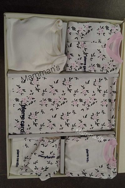 Pierre Cardin Embroidered Baby Girl 10-Piece Hospital Discharge Set 100% Cotton Baby Clothes Set