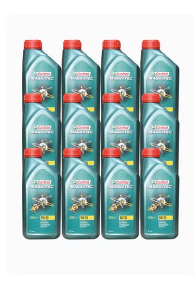 CASTROL GTX MAGNATEC 5W-30 Full Synthetic Engine Oil| For Petrol Cars| Cartoon (12x1L)