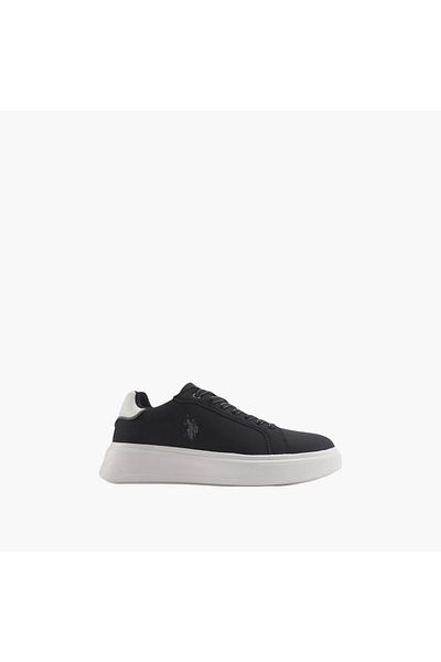 U.S. Polo Assn. U.S. Polo Assn Men's Logo Detail Sneakers with Lace-Up Closure