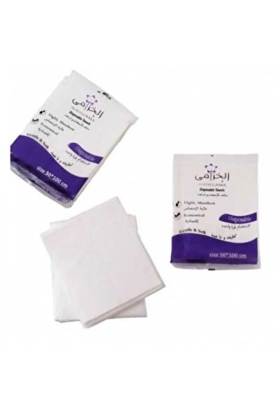 ALKUZAMA عبوة مناشف الخزامى مقاس 50×100- 50 قطعة للاستخدام مرة واحدة