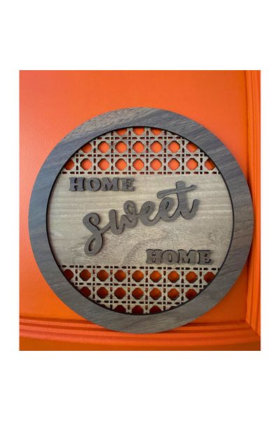WoodenZoo Home Sweet Home Written Decorative Gift Wooden Door Wall Ornament