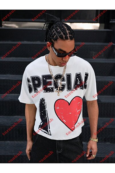 Tarzsokak تيشيرت صيفي رجالي موديل 3811 - رقبة قريبة، كم قصير، ستايل كاجوال، ص...