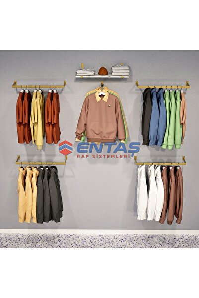 RAF MARKETİ 250*H:220,Giyinme Odası Rafı,Askılık Sistemi, Mağaza Raf Sistemi,...