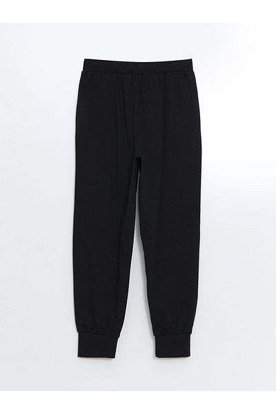 LC Waikiki LCW Παιδικό Μαύρο Ελαστικό Αγόρι Jogger Φούτερ