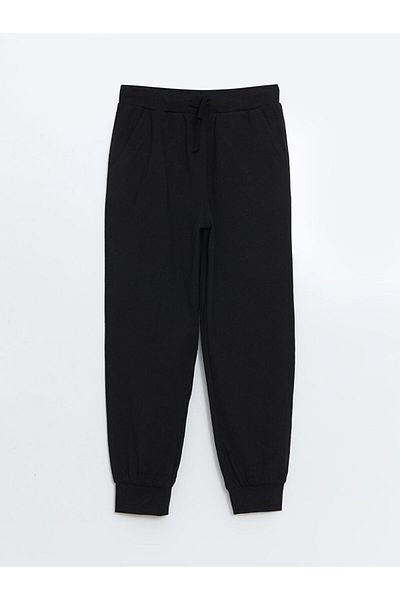 LC Waikiki LCW Παιδικό Μαύρο Ελαστικό Αγόρι Jogger Φούτερ