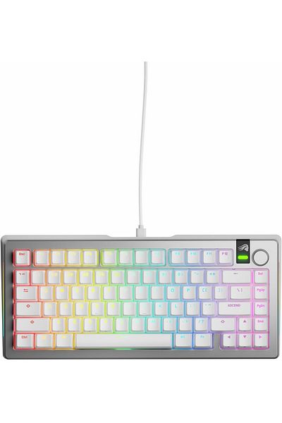 Glorious GMMK 3 PRO 75% TKL, Silver, Hotswap, English