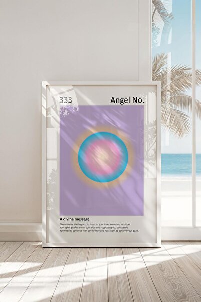 Buka Shops Çerçeveli Spiritüel Rehberlik 333 Premium Tablo: İç Sesinizin Fısıltısı