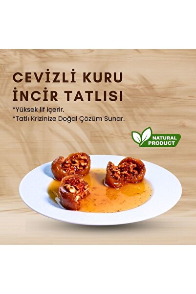 DOĞAMDAN Cevizli Kuru İncir Tatlısı - İncir Dolması 800 gr