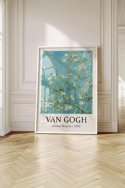 Buka Shops Colecția Van Gogh „Arbori înflorite” într-un cadru: Set de 3 picturi premium „Bunătatea de primăvară”