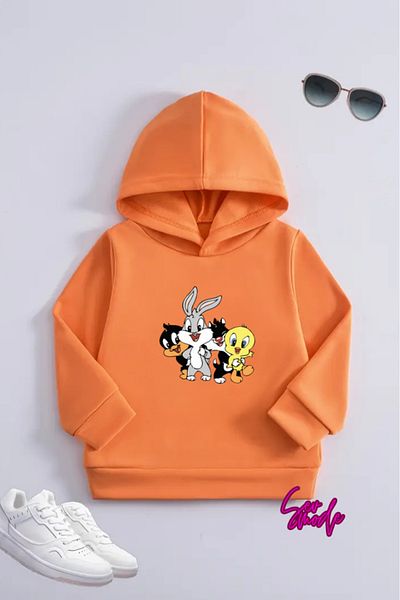 SevMode Children's Unisex Printed Hooded Sweatshirt