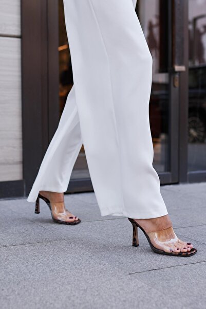 carweza Pantofi de damă cu toc leopard transparent Riva