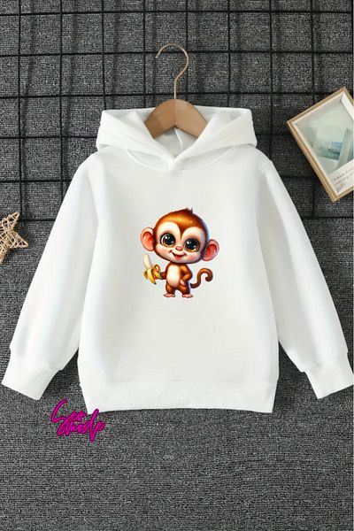 SevMode SWEATSHIRT CU GLUGĂ IMPRIMAT UNISEX COPII