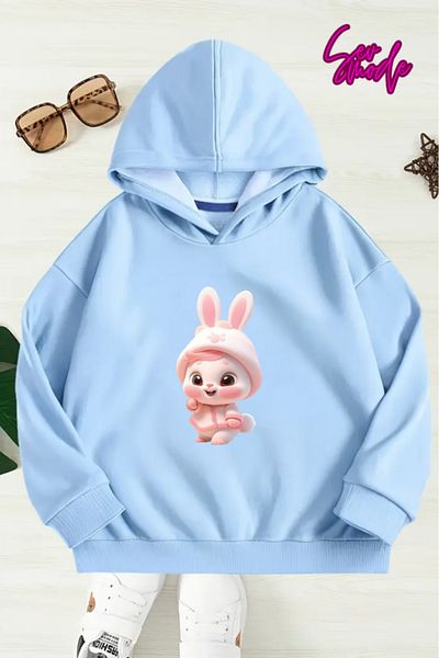 SevMode SWEATSHIRT CU GLUGĂ IMPRIMAT UNISEX COPII
