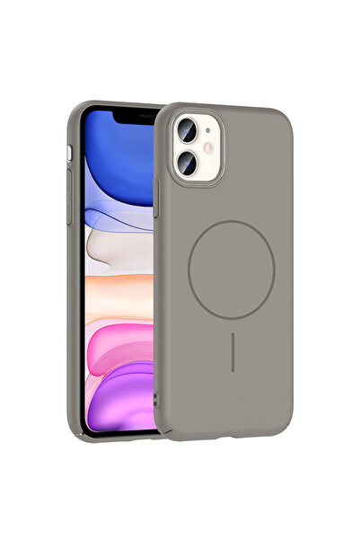 m.tk moveteck iPhone 11 Kılıf Mat Magsafe Şarj Özellikli Hassas Butonlu Lansman Yumuşak Kenarlı Renkli Kapak