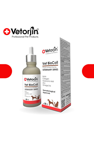 Vetorjin Tüy Döken Kedi Ve Köpekler Için Biocollagen 50 ml Veterinary Series