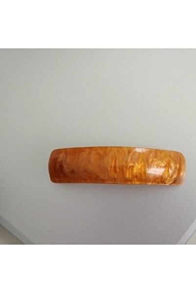 TREND Red Coffee Shiny Pearlescent Curved Automatic Clip Hair Clip - High Quality Acetate Hairpin