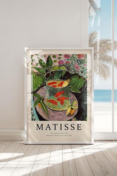 Buka Shops Tablou premium Matisse „Pești de aur” în rama: simfonie de culori și atracție modernă