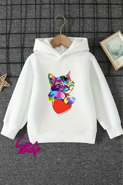 SevMode SWEATSHIRT CU GLUGĂ IMPRIMAT UNISEX COPII