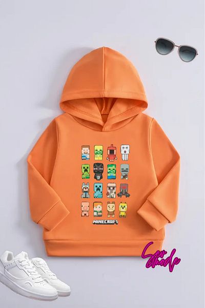 SevMode Children's Unisex Printed Hooded Sweatshirt