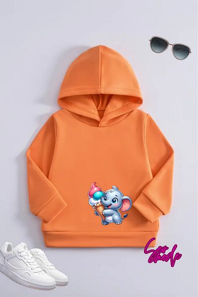 SevMode Children's Unisex Printed Hooded Sweatshirt