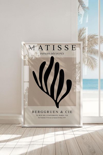 Buka Shops Tablou premium Matisse Iconic „Papiers Découpés” în rama: eleganță modernă și forme organice