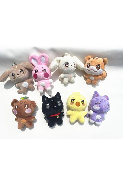 Choice 10cm-8pcs 10CM Kpop ATEEZ Plush Pendant Keychain Aniteez Design Hongjoong Seonghwa Yunho Yeosang San