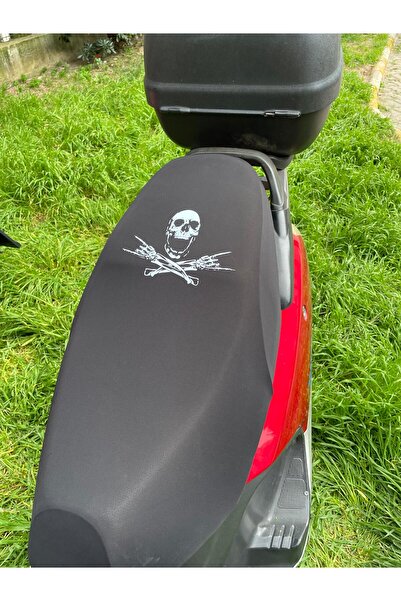 Loryma Husa scaunului pentru motociclete NEGRA CU MODEL DE CRAN