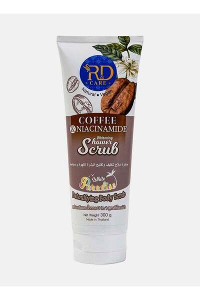 R&D Robotics مقشر لتنظيف وتبييض البشرة بالقهوة والسيناميد - 200 جم