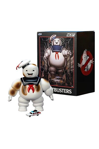 Jada Nano Scene Ghostbusters Stay Puft 15 cm Figür ve Nano Ecto 1 Araç  4 cm