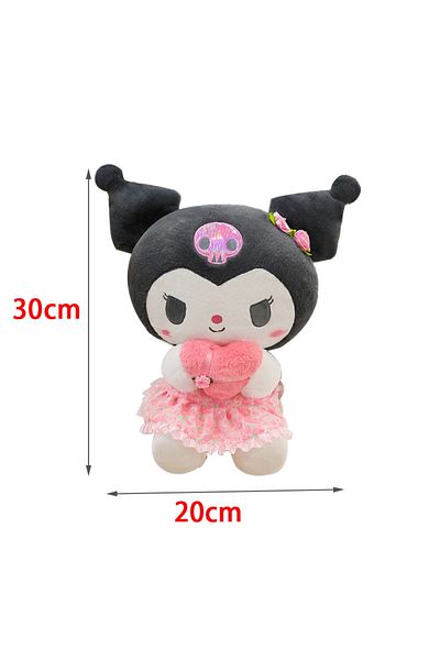 Choice 30cm Kuromi Sanrio Kuromi Plush Toy30cm Cinnamoroll Melody Stuffed Doll Comfortable And Soft Plush T