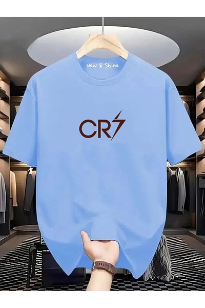 New Shine 1 tricou este un cadou pentru achiziții de 6 și mai sus în coș - Tricou supradimensionat cu imprimeu Cristiano Ronaldo Cr7