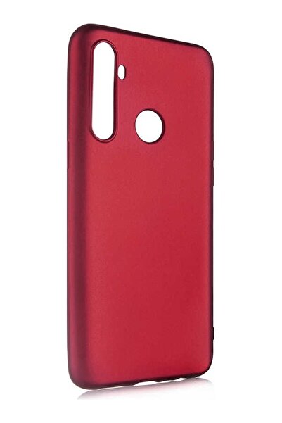 tekno grup Realmi 5i Kılıf Mat Premium Silikon Kılıf - Mürdüm + Nano Ekran Ko...