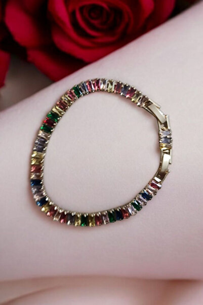 La'Vanti Designs Tek Taş Pırlanta Taşlarla Süslü 22 Ayar Altın Kaplama Kadın ...