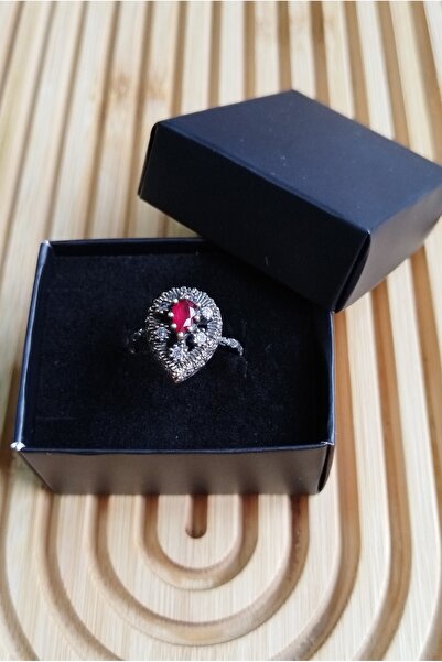 Ervanur 925 Ayar Gümüş Damla Model Otantik Kadın Yüzük