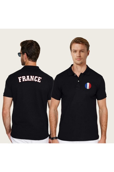 SARI ΓΑΛΛΙΑ ΓΑΛΛΙΑ POLO ΓΙΑΚΑ 100% ΒΑΜΒΑΚΙ TSHIRT