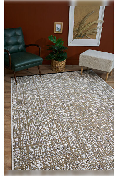 Apex Halı Gloria 4011 Beyaz  Antibakteriyel Yıkanabilir Kaliteli Modern Şık K...