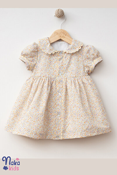 Naka Concept Bahar Işıltısı Çiçek Desenli Bebek Elbisesi