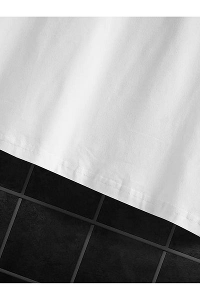 LAND MODA Ανδρικό μπλουζάκι με στάμπα με στρογγυλή λαιμόκοψη, άνετο κοντομάνικο για το καλοκαίρι.