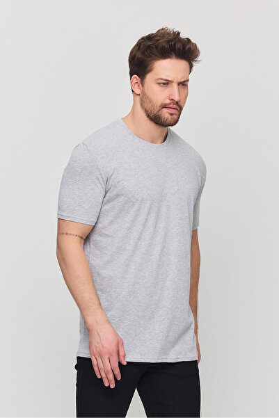 a02teks Ανδρικό κοντό μανίκι με λαιμόκοψη 100% βαμβακερό