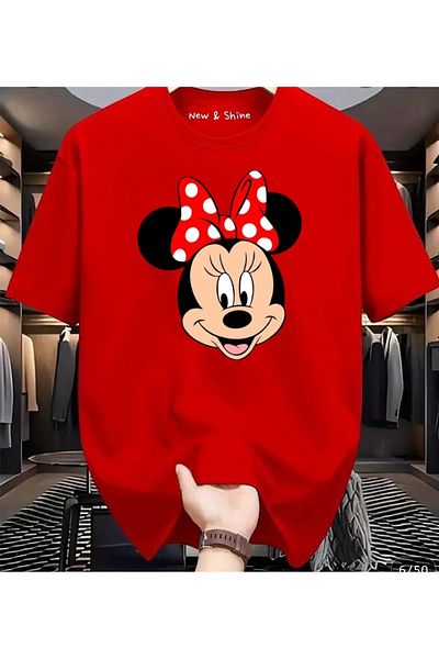 New Shine Tricou oversize cu imprimeu Minnie Mouse