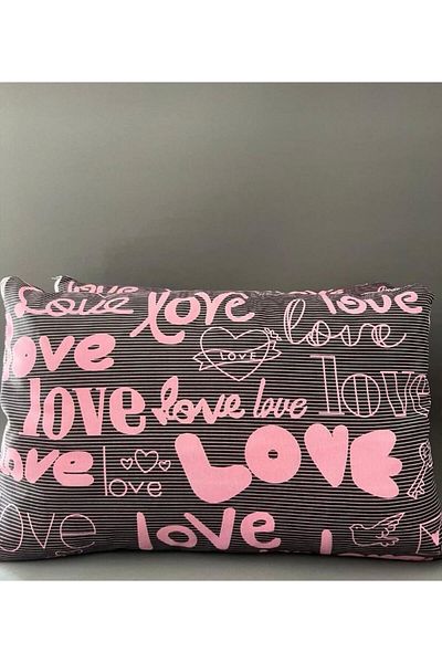 Belsina Home Love Pattern Zippered 2 Pieces 50X70 Pillow Case