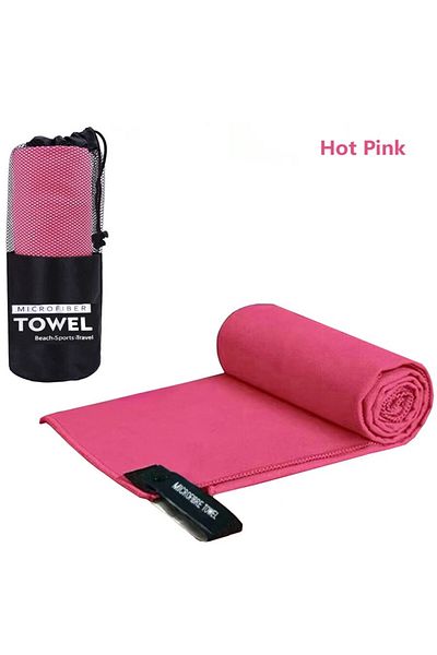 Choice 40X80CM hot pink Quick-Dry Sports Towel 40X80/76X152CM Microfiber Running Yoga Gym Fitness Basketbal