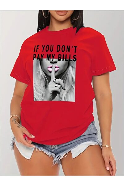 AZIZI TEKSTIL  Printed T-Shirt, Short Sleeve Crew Neck Casual Top for Summer ...