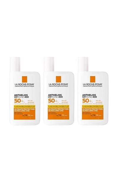 La Roche Posay La Roche-Posay Anthelios UVMUNE 400 - Sunscreen Face Cream 50ml x 3 Pieces