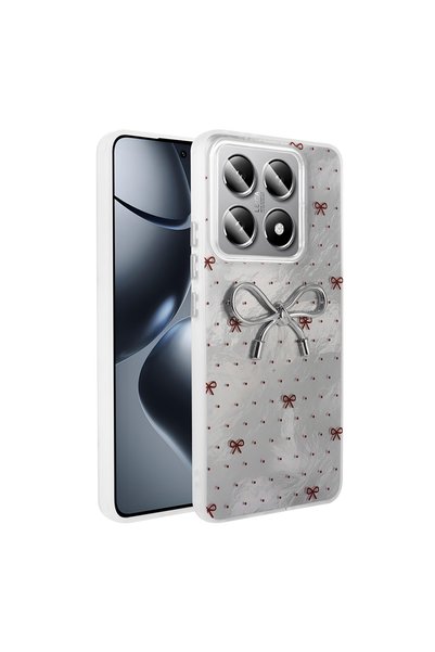 Ehlttiba غطاء سيليكون متوافق مع هاتف Mi 14T Pro مع حماية للكاميرا وتصميم فيلو...