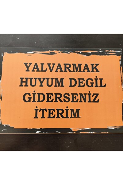Bluoksweet Drveni MDF retro poster sa slikom, nisam raspoložen da molim, otić...