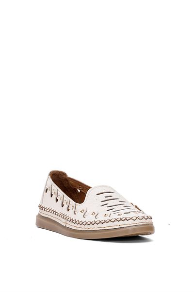 Mammamia D25YA-345 Pantofi de damă din piele naturală Bone