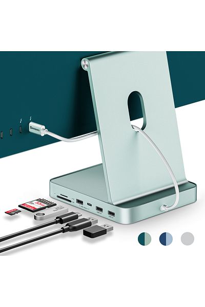 Choice green Minisopuru USB C Hub for iMac 24inch 2021/2023/2024 Support M.2 NVMe SSD iMac Accessories with