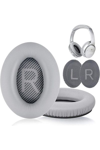 Choice GRAY Replacement Ear Pads for BOSE QC35 QC45 for QuietComfort 35 45 & 35 II Headphones Memory Foam E