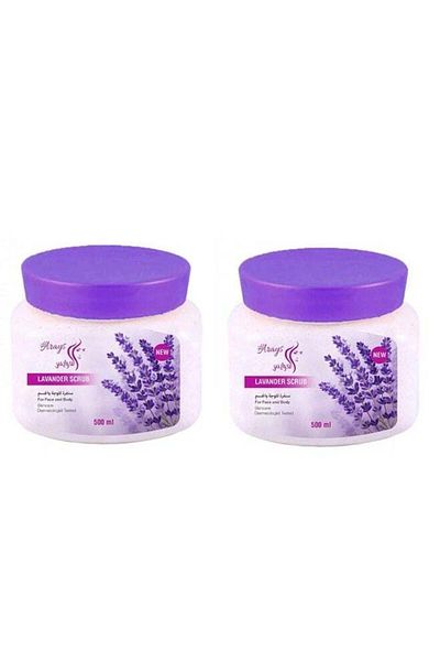 Alarays Set of 2 Lavender Face and Body Scrub Cream 500ml
